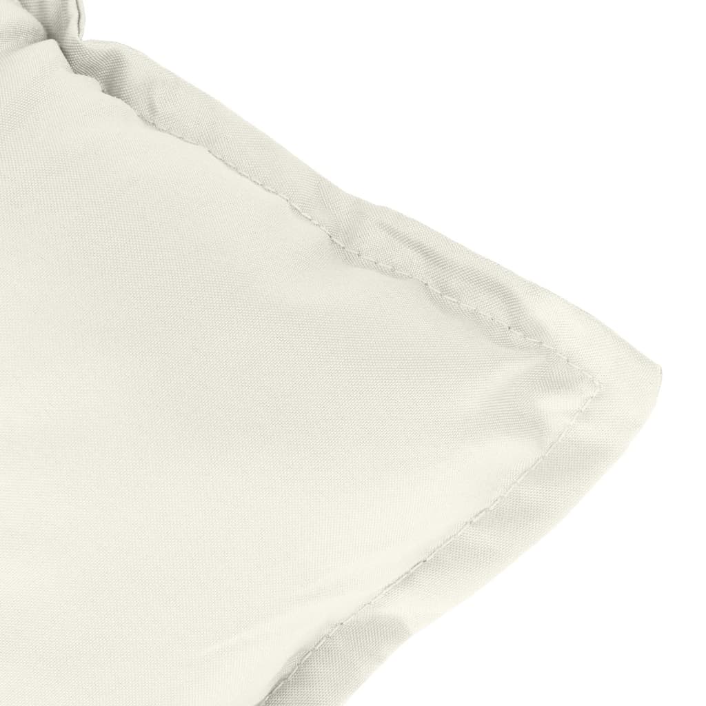 Jastuci za stolice 4 kom prošarano krem 120x50x7 cm tkanina