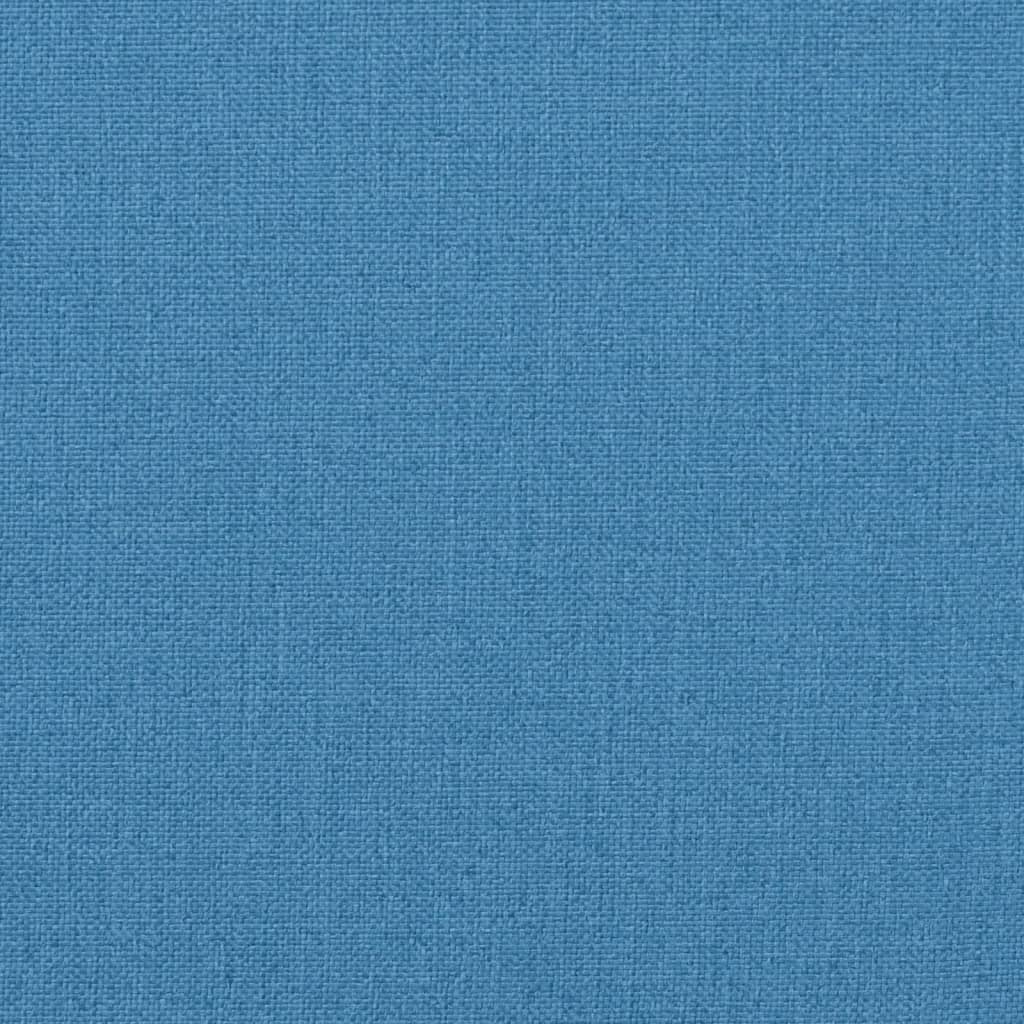 Jastuci za stolice 6 kom prošarano plavi 120x50x7 cm od tkanine