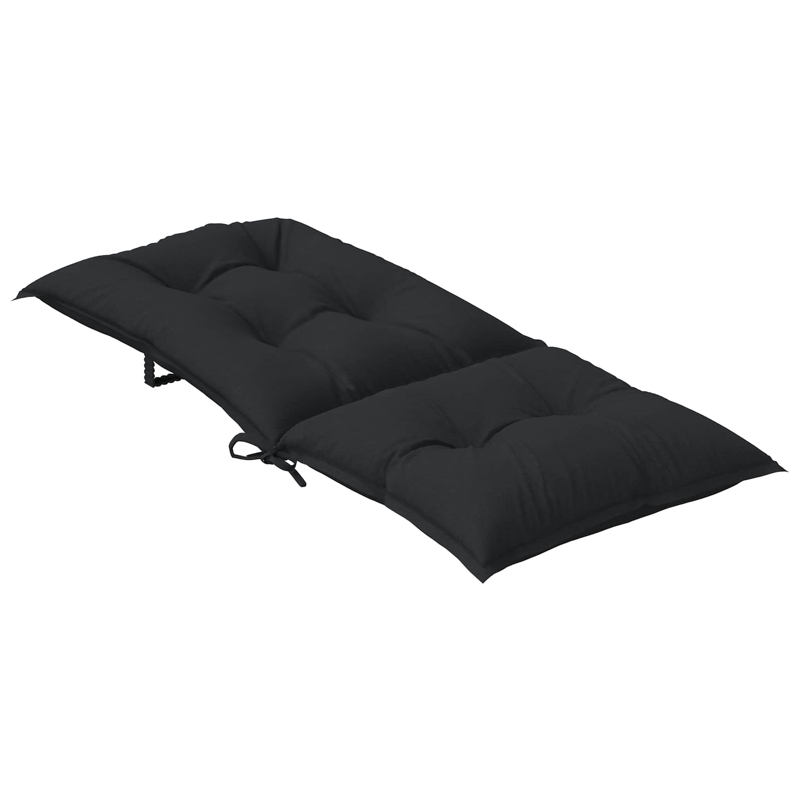 Set Jastučića za Stolicu s Visokim Naslonom 6 pcs Melange Crna