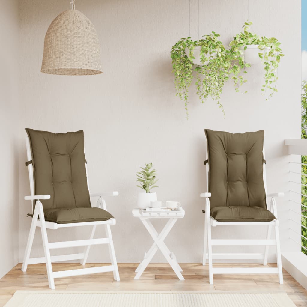 Jastuci za stolice 2 kom prošarano smeđesivi 120x50x7cm tkanina