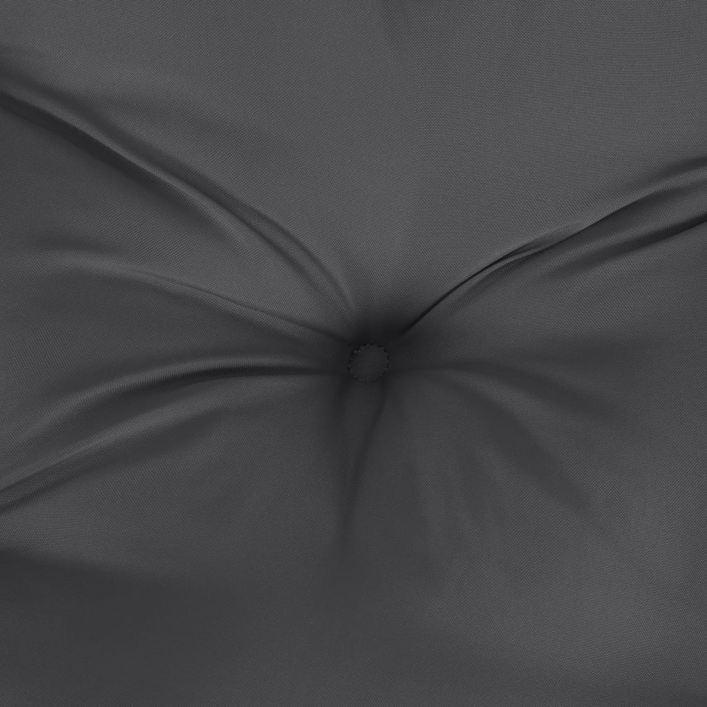 Jastuci za stolice 2 kom prošarano antracit 100x50x7 cm tkanina
