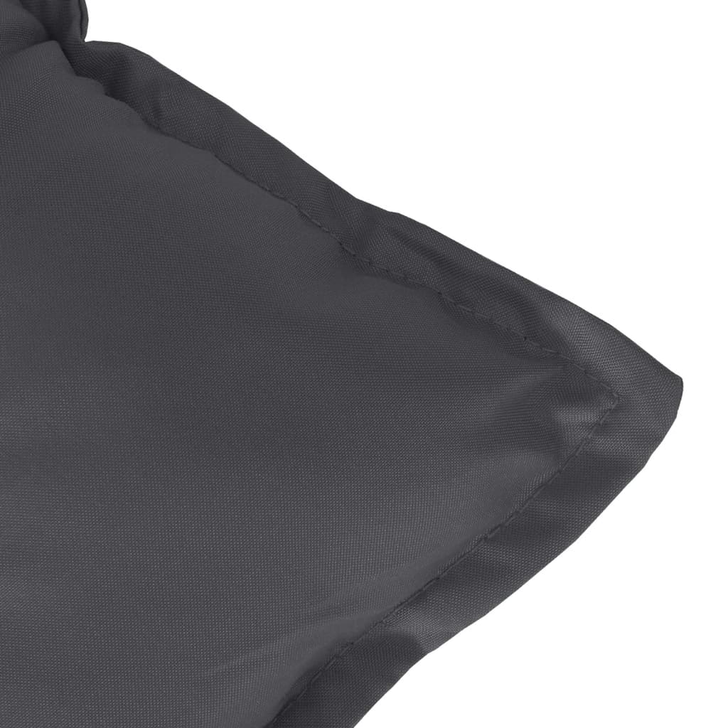 Jastuci za stolice 2 kom prošarano antracit 100x50x7 cm tkanina