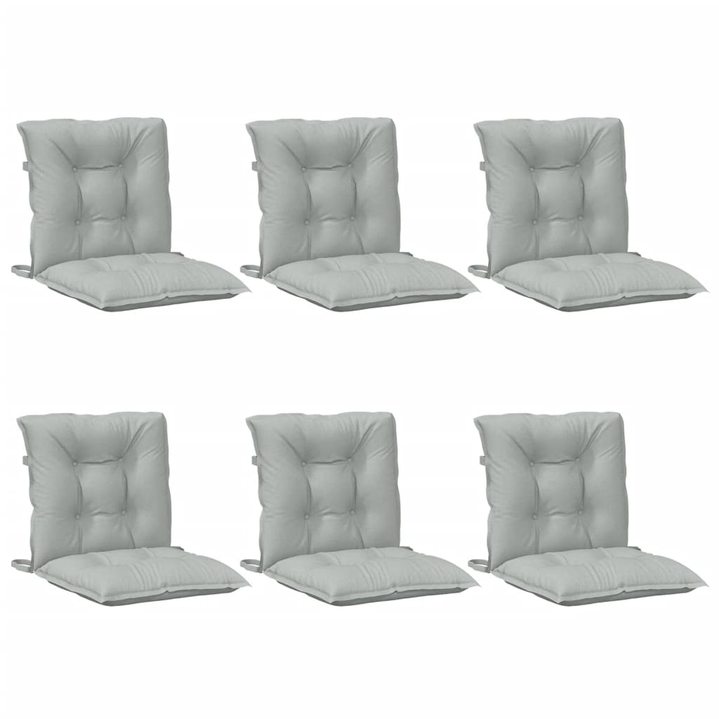 Jastuci za stolice 6 kom svjetlosivi 120x50x7cm tkanina