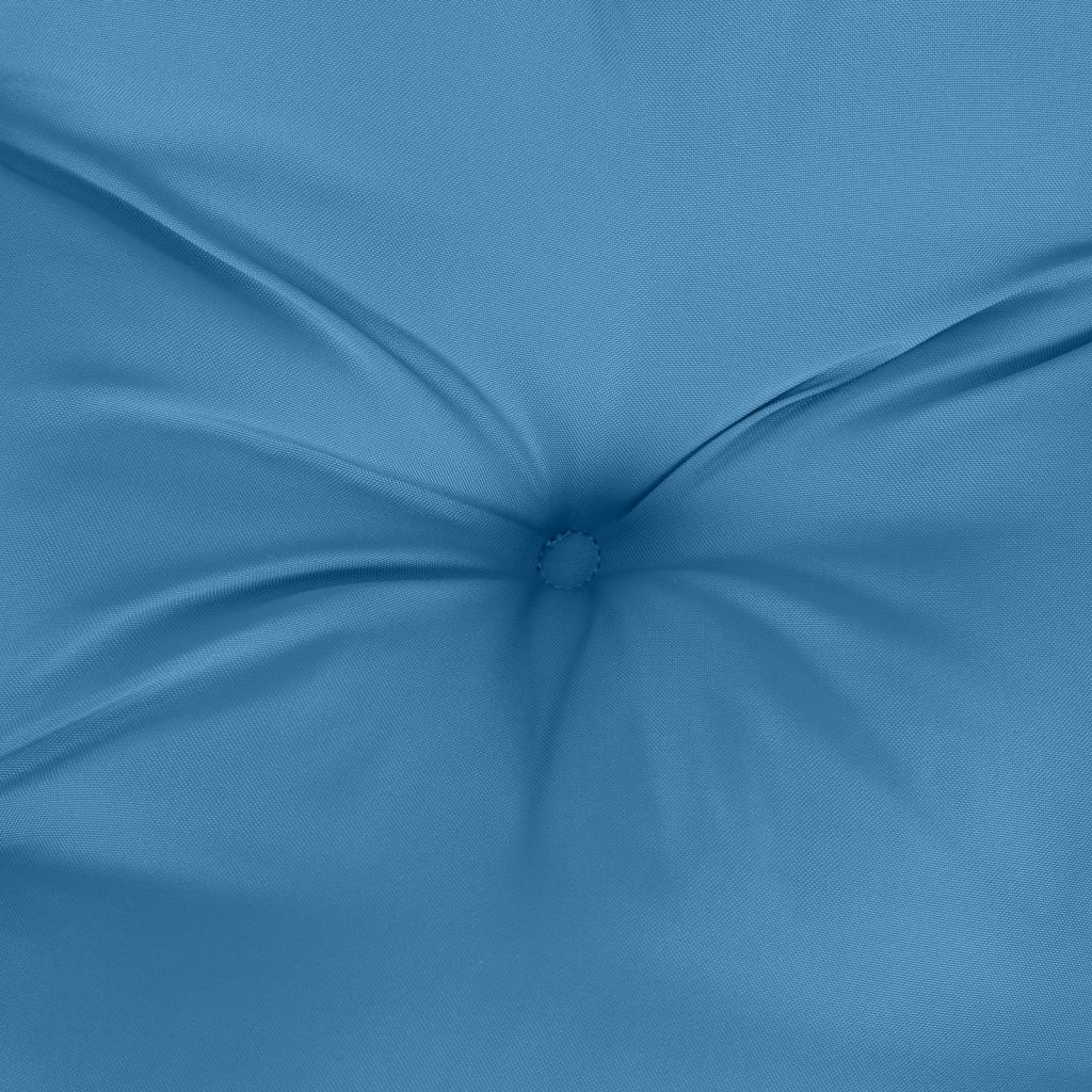 Jastuci za stolice 4 kom prošarano plavi 100x50x7 cm od tkanine
