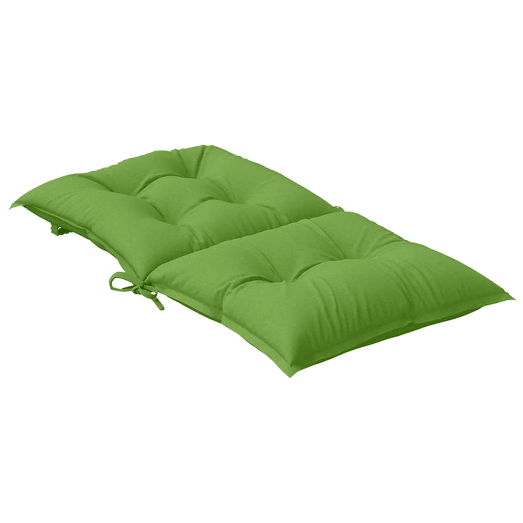 Jastuci za stolice 2 kom prošarano zelena 100x50x7 cm tkanina