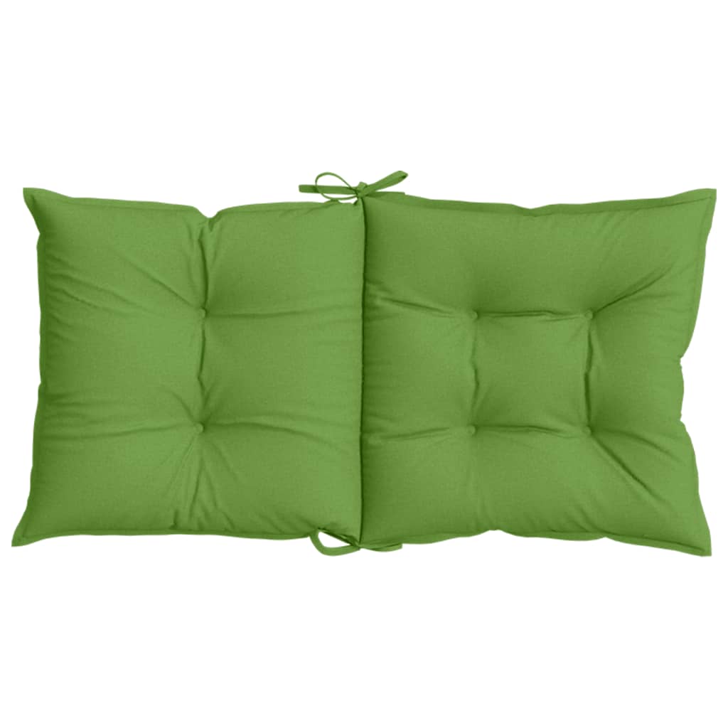 Jastuci za stolice 2 kom prošarano zelena 100x50x7 cm tkanina