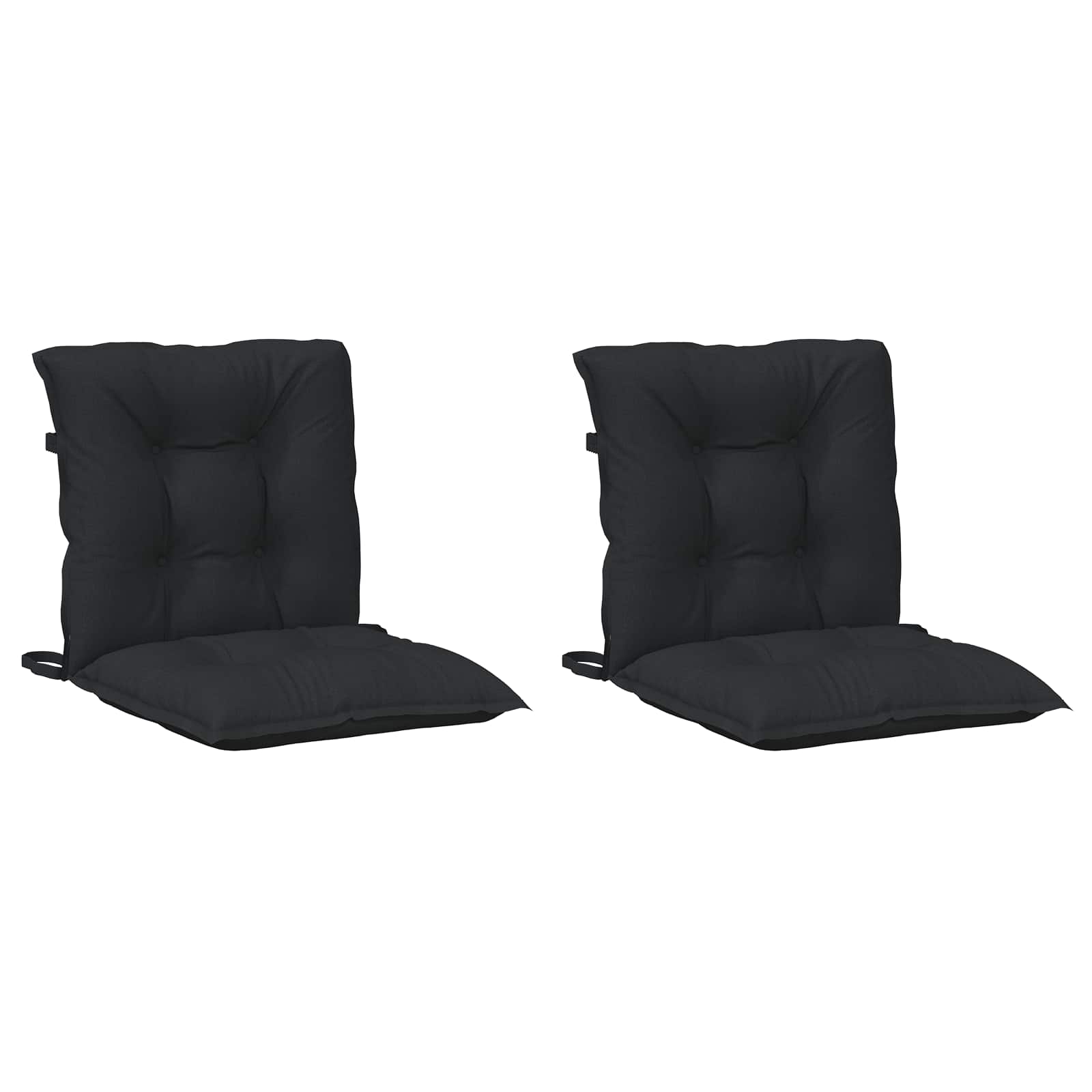 Set jastučića za nisku stolicu 2 pcs Melange crna