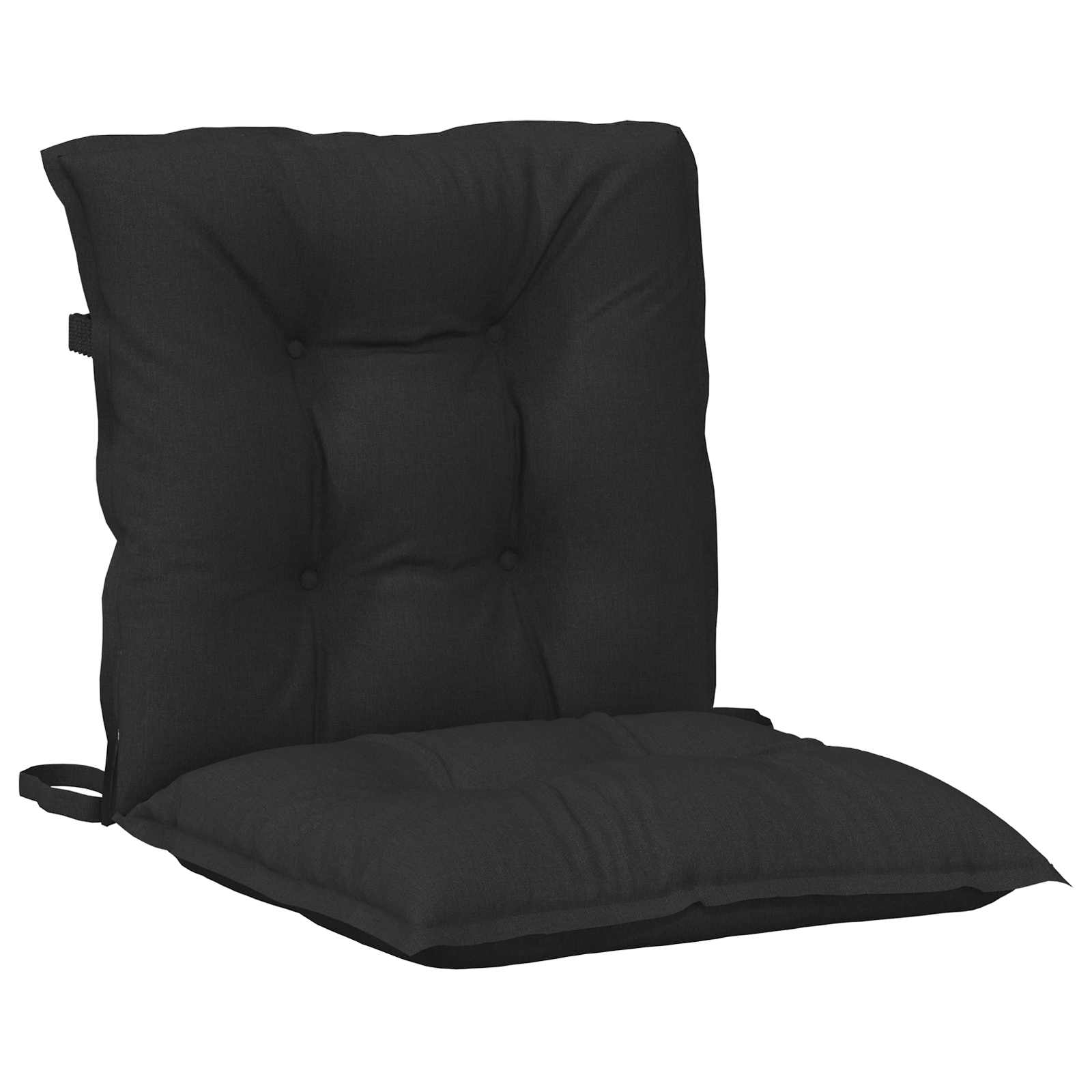 Set jastučića za nisku stolicu 4 pcs Melange crna