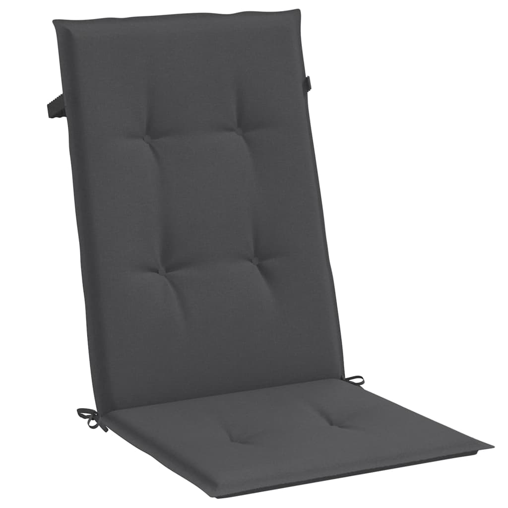 Jastuci za stolice 6 kom prošarano antracit 120x50x4cm tkanina