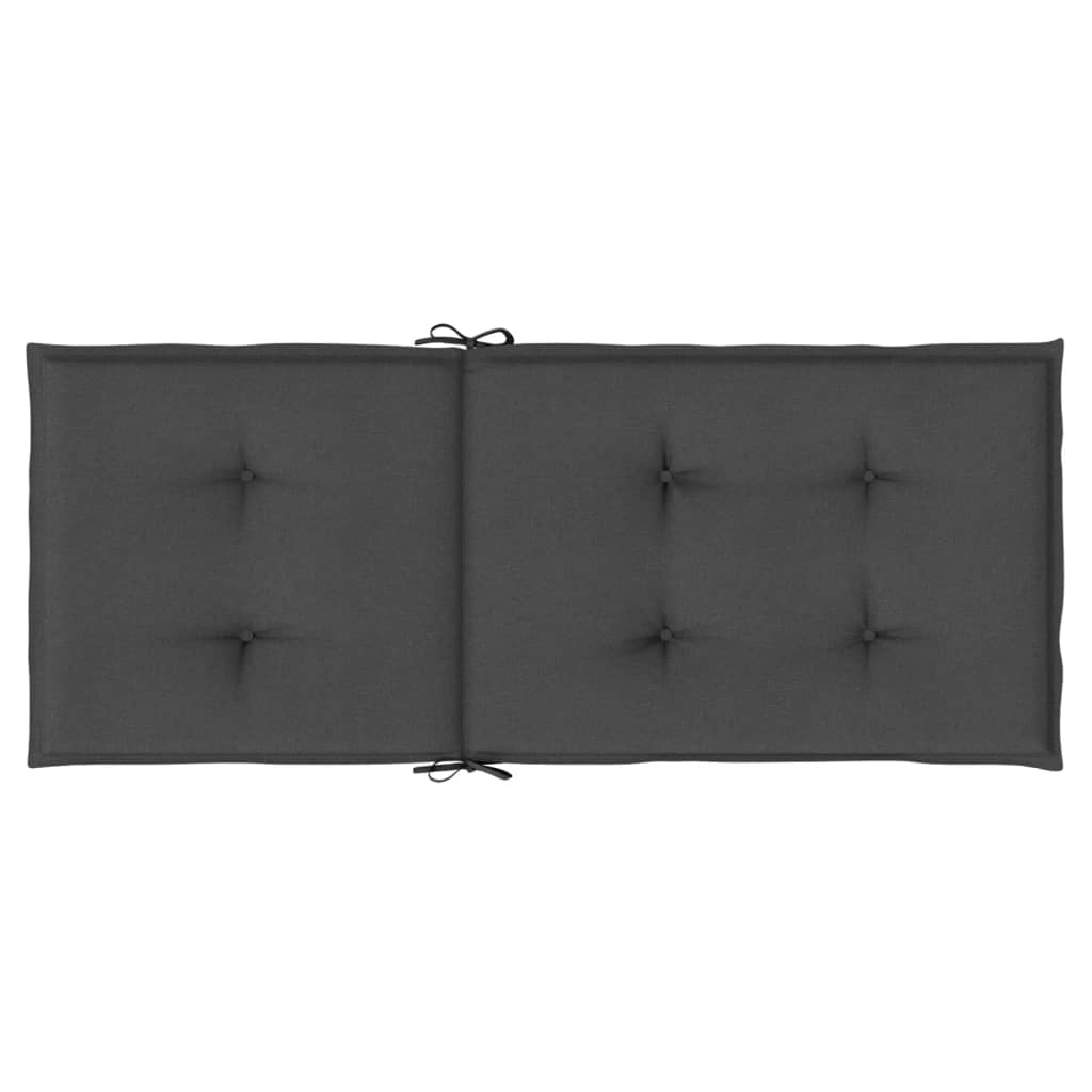 Jastuci za stolice 6 kom prošarano antracit 120x50x4cm tkanina