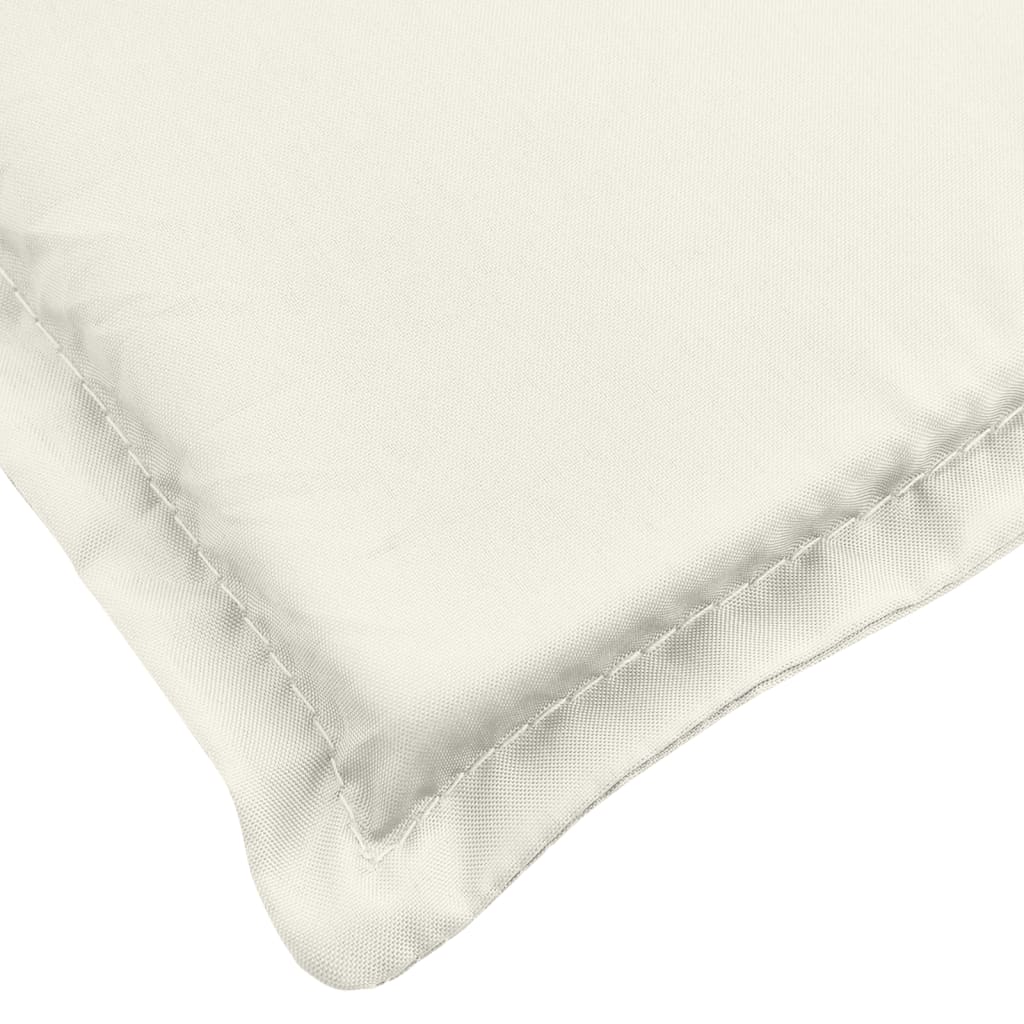 Jastuci za stolice 2 kom prošarano krem 120x50x4 cm tkanina