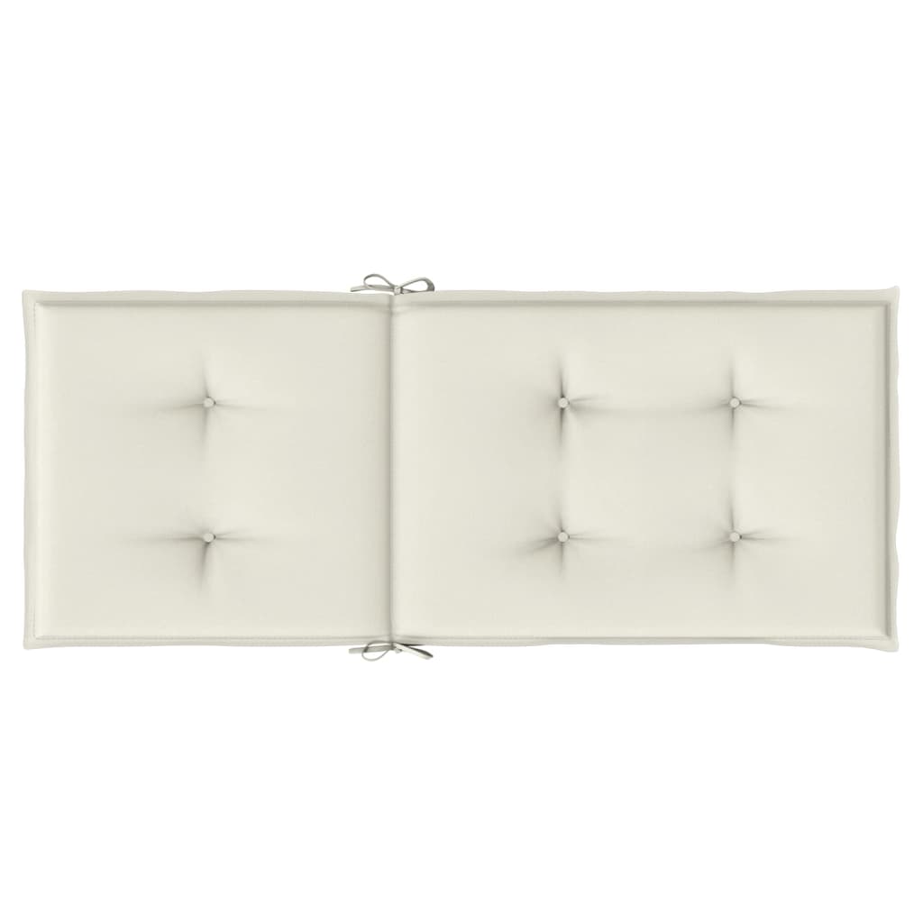 Jastuci za stolice 6 kom prošarano krem 120x50x4 cm tkanina