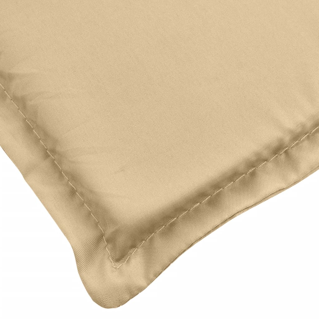 Jastuci za stolice 2 kom prošarano bež 120x50x4 cm od tkanine