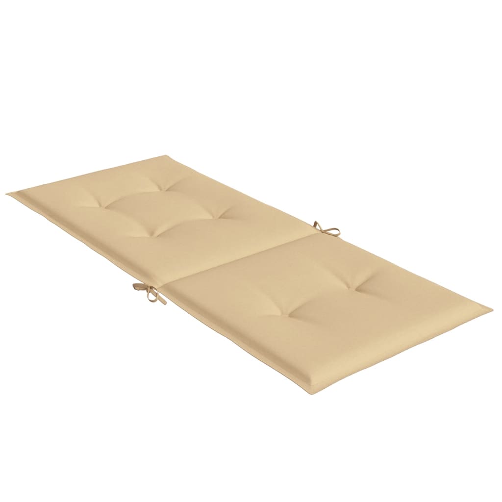 Jastuci za stolice 4 kom prošarano bež 120x50x4 cm od tkanine