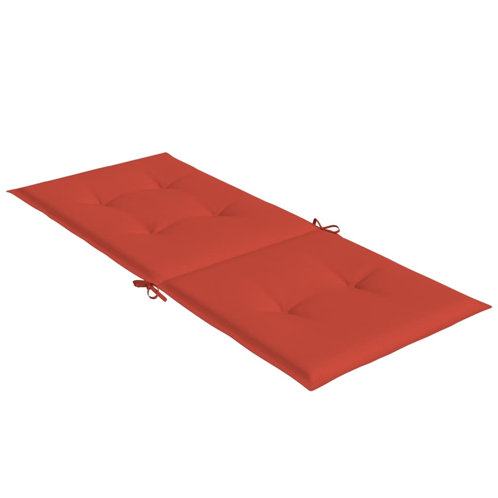 Jastuci za stolice 4 kom prošarano crvena 120x50x4 cm tkanina