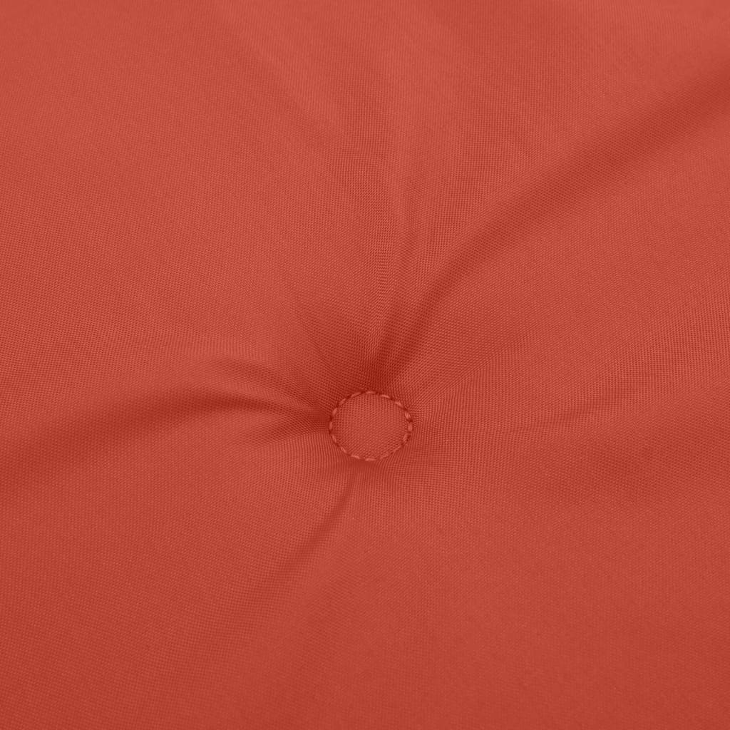Jastuci za stolice 4 kom prošarano crvena 120x50x4 cm tkanina