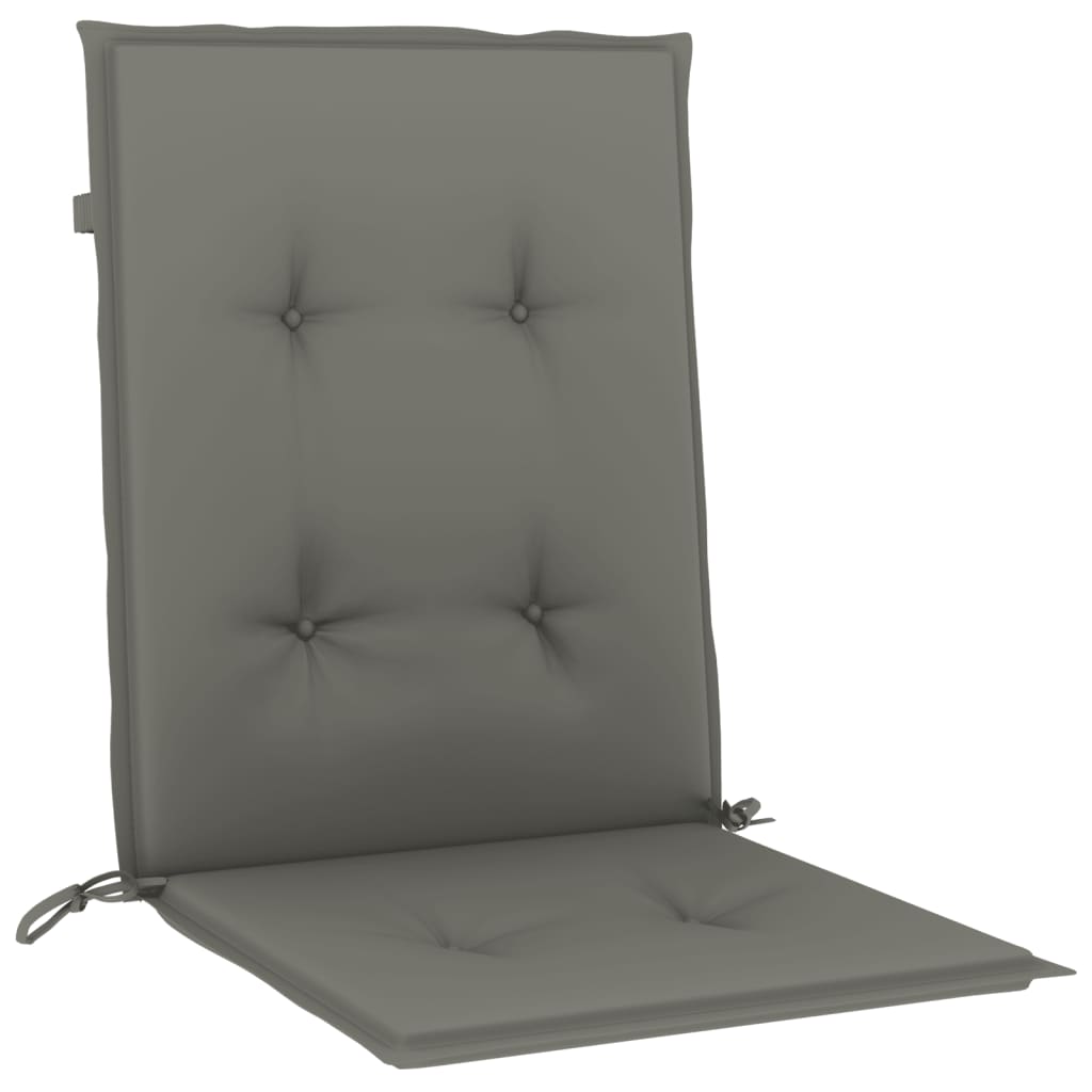 Jastuci za stolice 4 kom prošarano tamnosiva 100x50x4cm tkanina