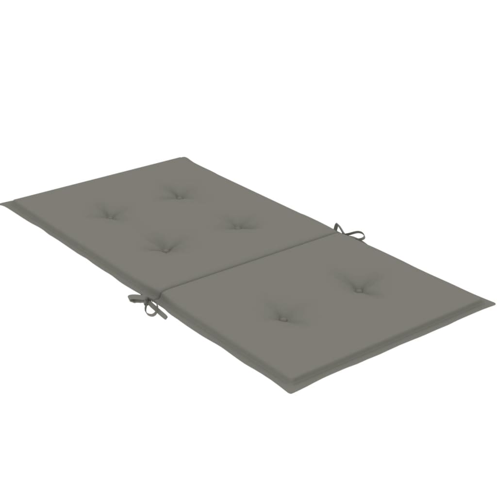 Jastuci za stolice 4 kom prošarano tamnosiva 100x50x4cm tkanina