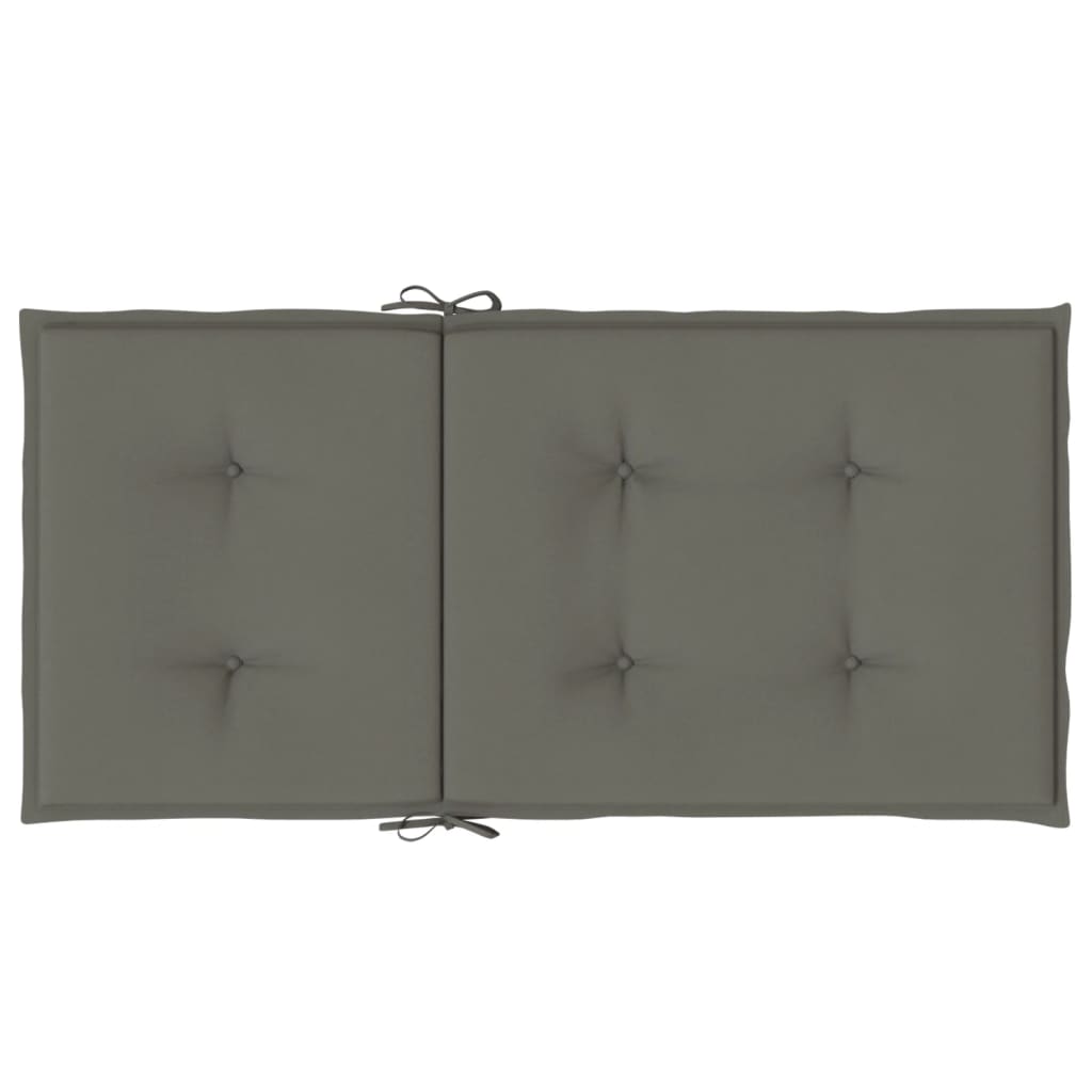 Jastuci za stolice 4 kom prošarano tamnosiva 100x50x4cm tkanina