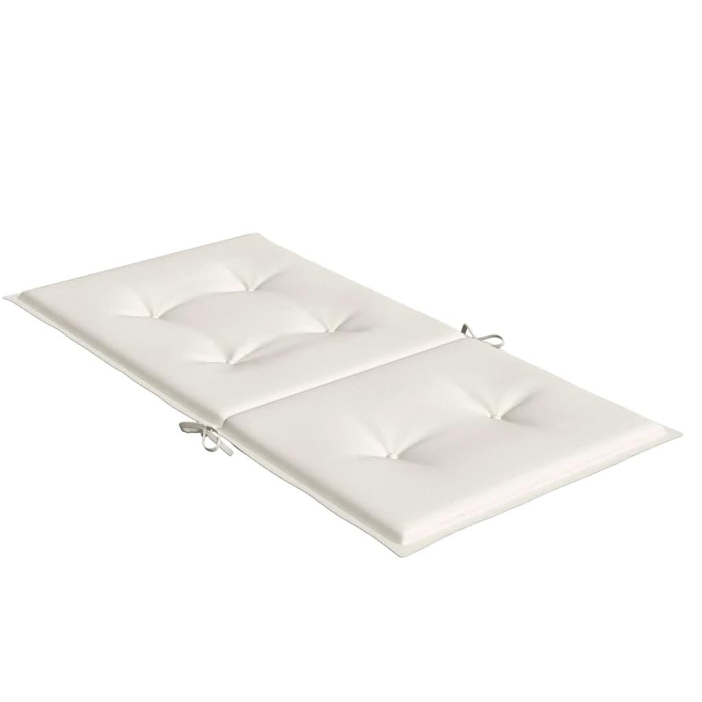 Jastuci za stolice 6 kom prošarano krem100x50x4 cm tkanina