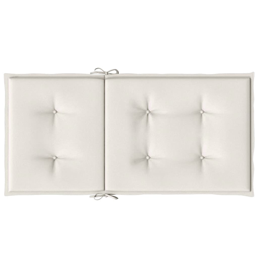 Jastuci za stolice 6 kom prošarano krem100x50x4 cm tkanina