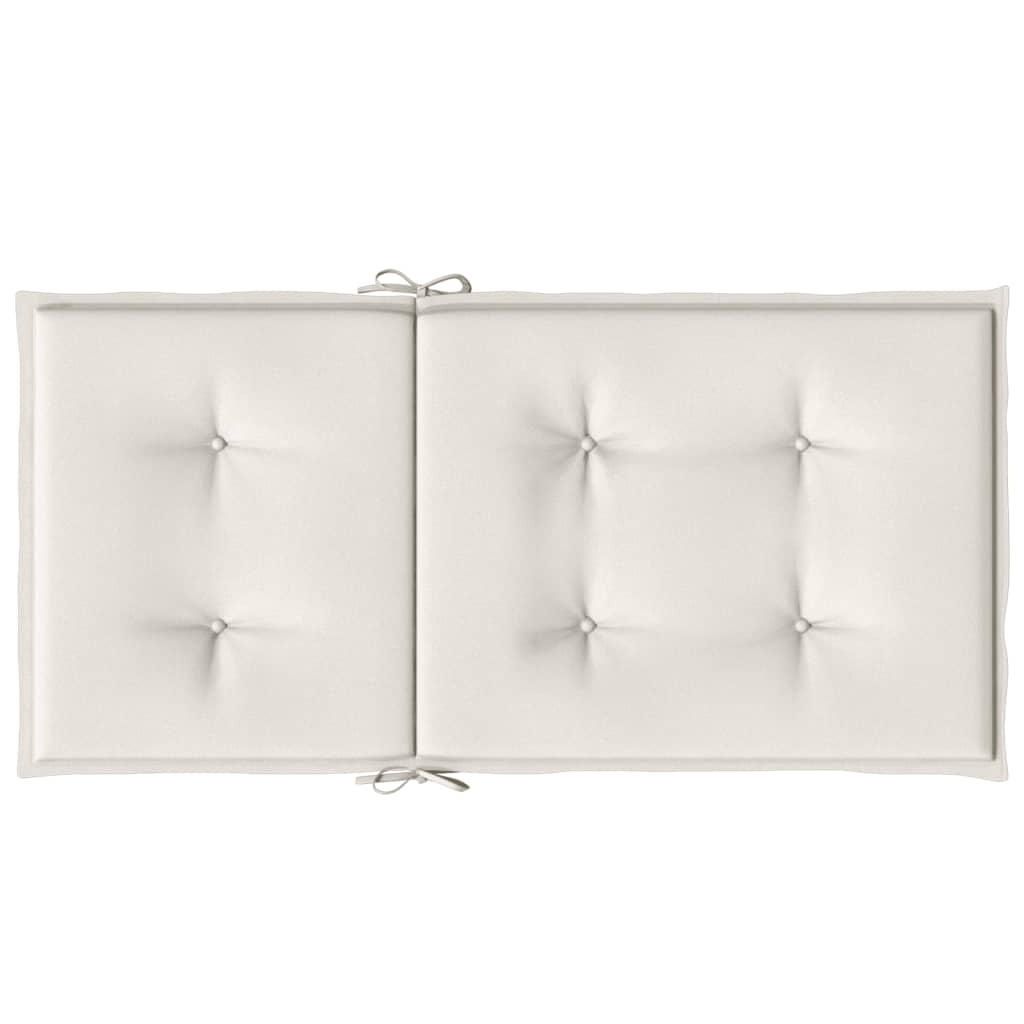 Jastuci za stolice 6 kom prošarano krem100x50x4 cm tkanina