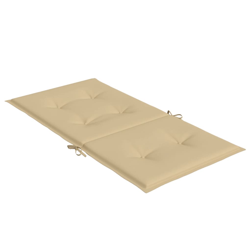 Jastuci za stolice 2 kom prošarano bež 100x50x4 cm od tkanine