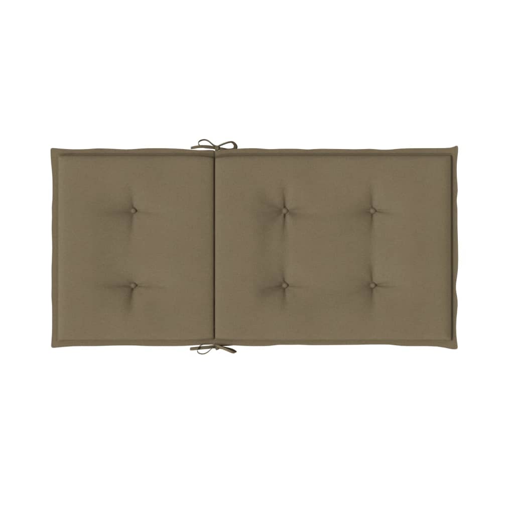 Jastuci za stolice 2 kom prošarano smeđesivi 100x50x4cm tkanina