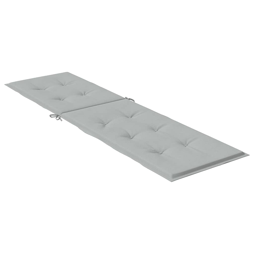 Jastuk za ležaljku svjetlosivi (75+105) x 50 x 4 cm tkanina
