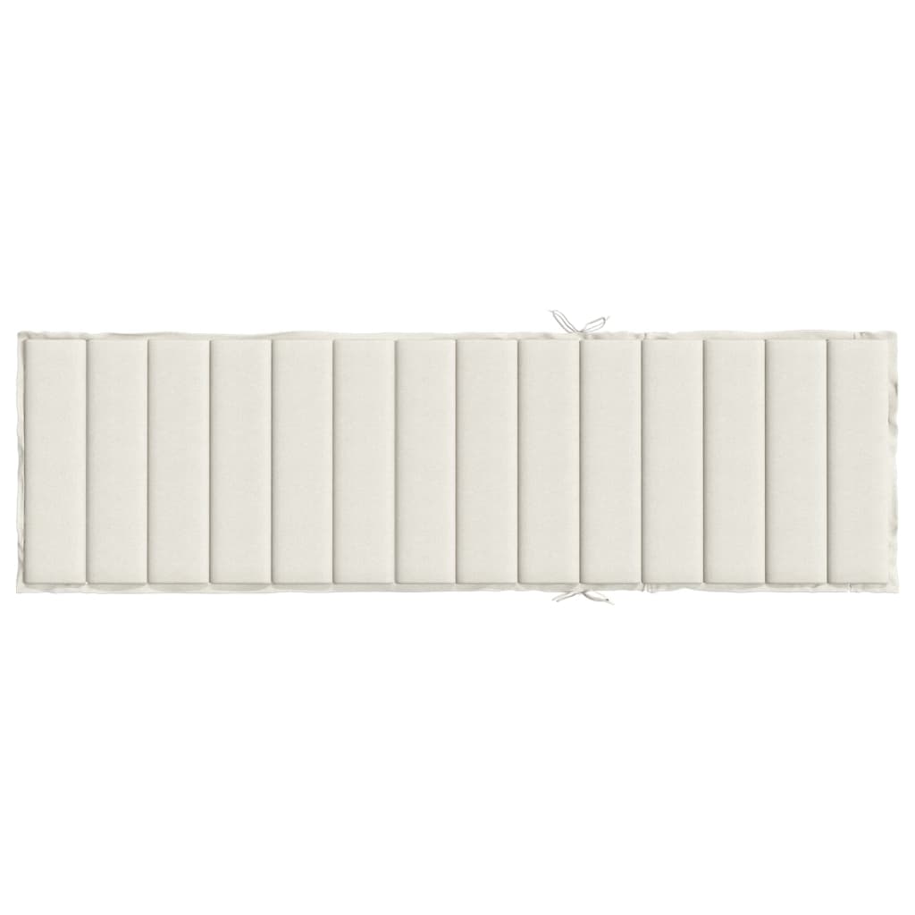 Jastuk za ležaljku prošarani krem 200 x 60 x 4 cm od tkanine