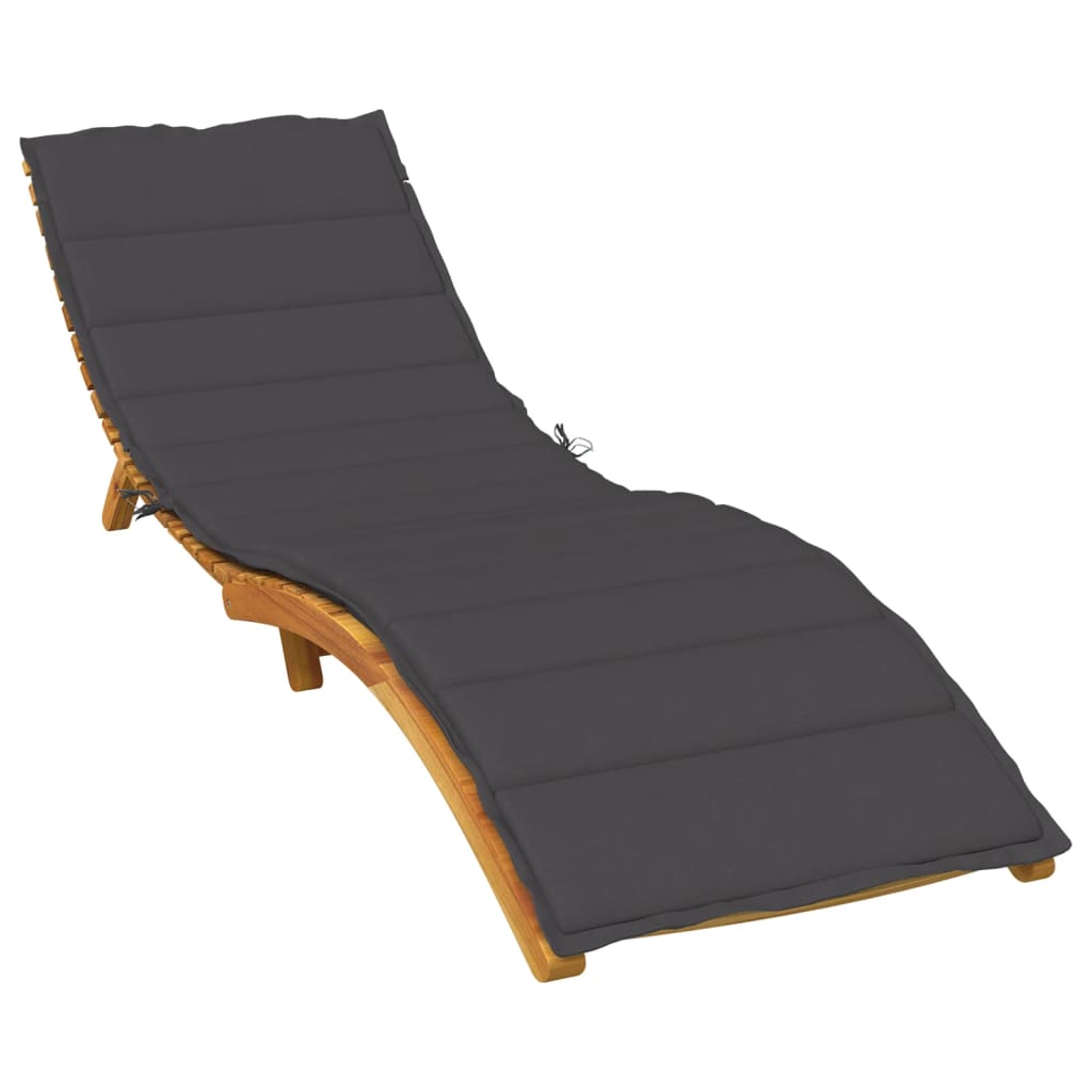 Jastuk za ležaljku prošarani antracit 200x70x4 cm od tkanine