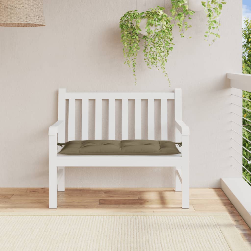 Jastuk za vrtnu klupu prošarano smeđesivi 100x50x7 cm tkanina