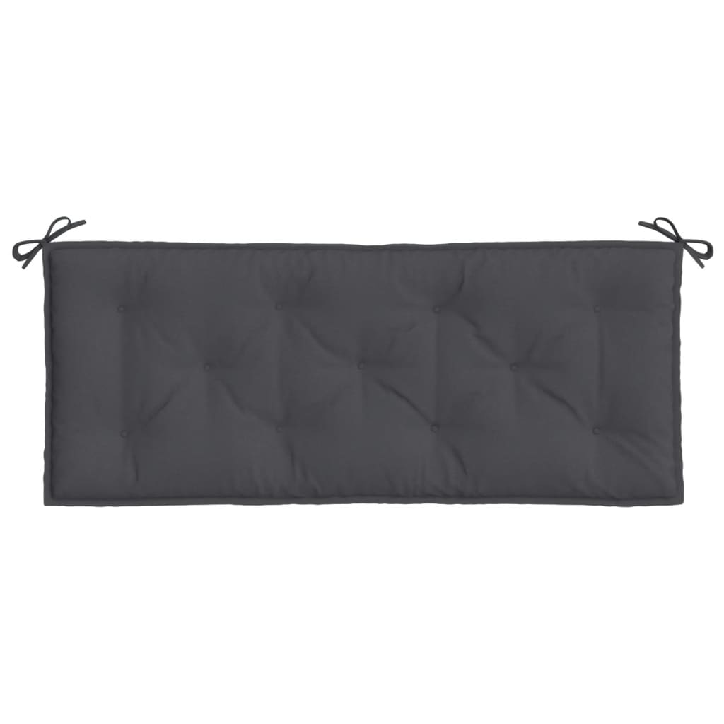 Jastuk za vrtnu klupu prošarano antracit 120x50x7 cm tkanina