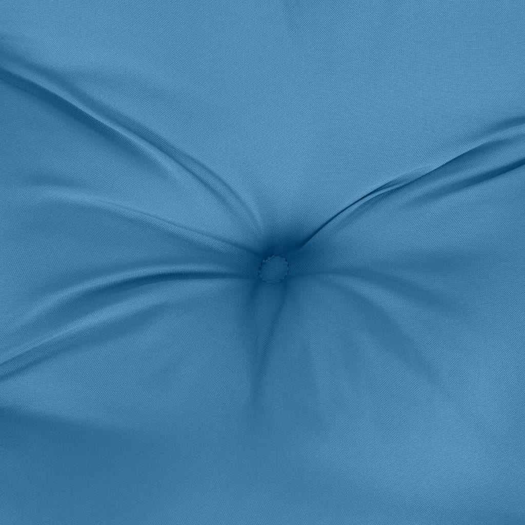 Jastuk za vrtnu klupu prošarano plavi 120x50x7 cm od tkanine