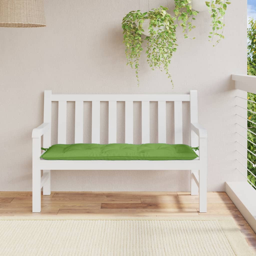Jastuk za vrtnu klupu prošarano zeleni 120x50x7 cm od tkanine