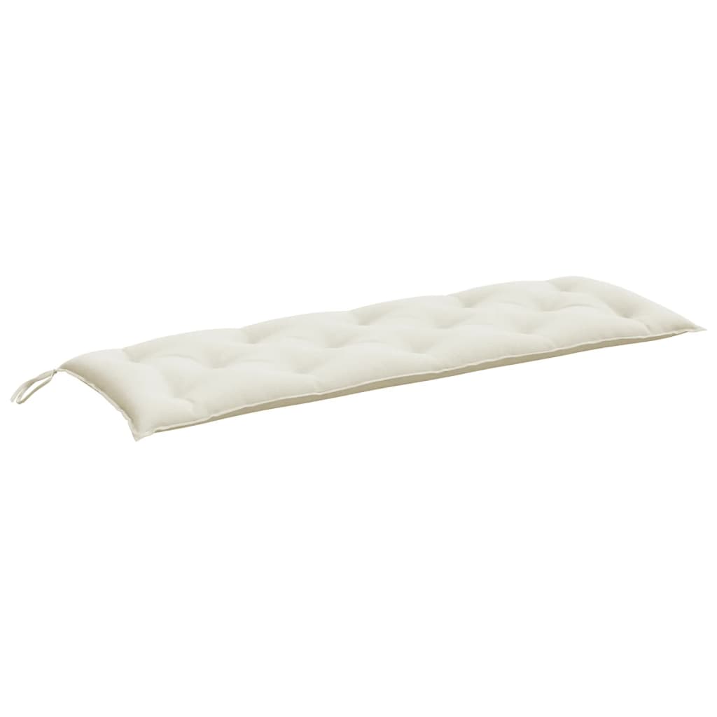 Jastuk za vrtnu klupu prošarano krem 150 x 50 x 7 cm od tkanine