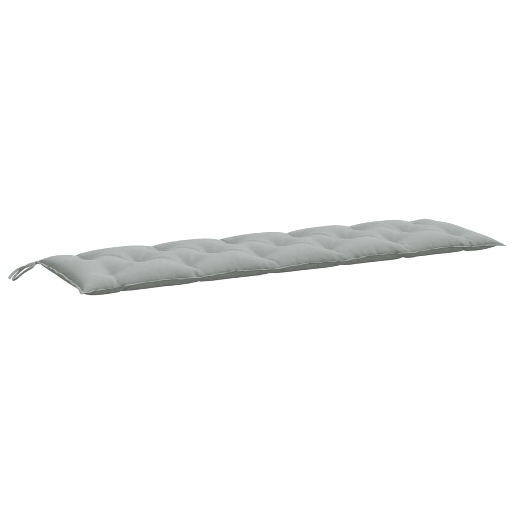 Jastuk za vrtnu klupu prošarano svjetlosivi 180x50x7 cm tkanine