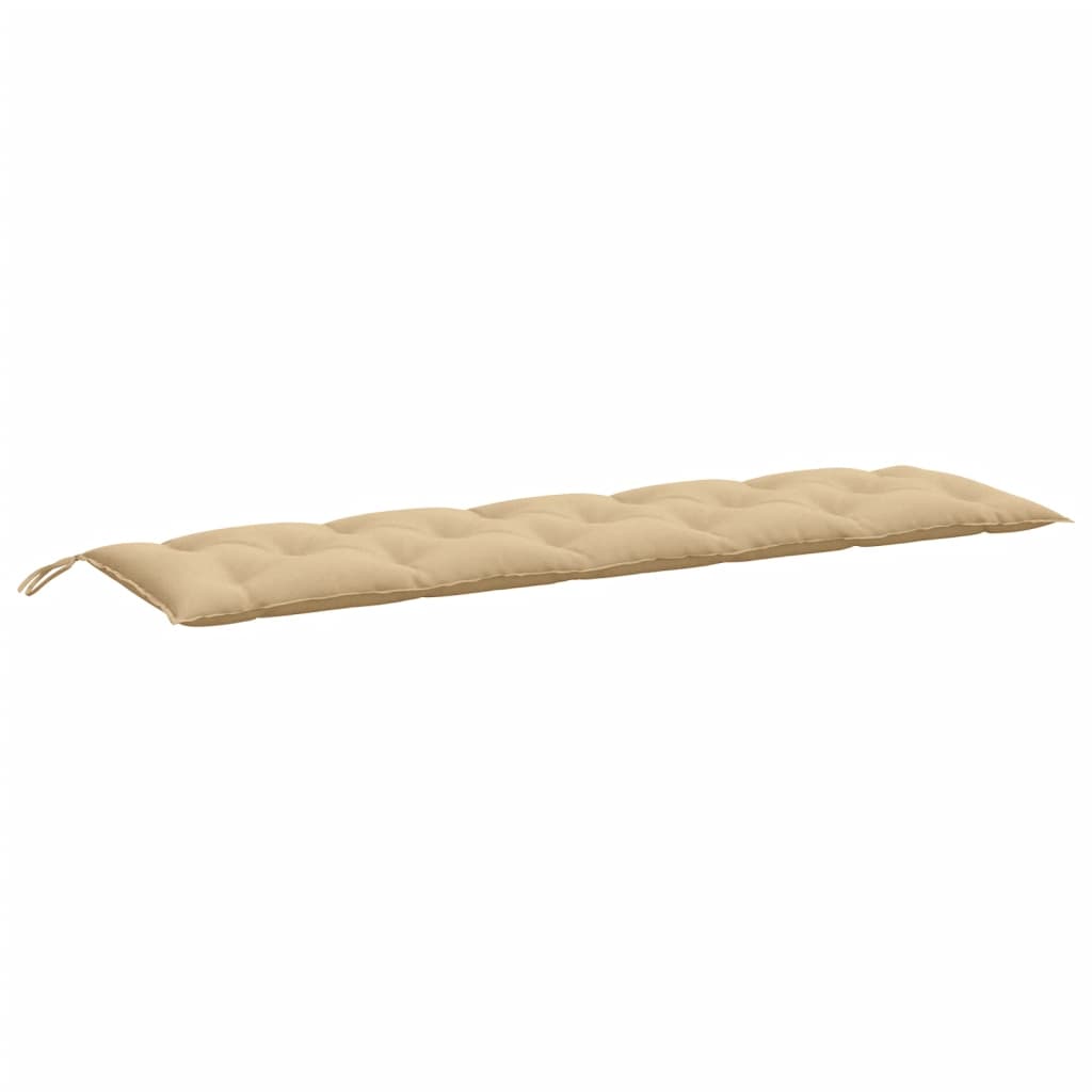 Jastuk za vrtnu klupu prošarano bež 180 x 50 x 7 cm od tkanine