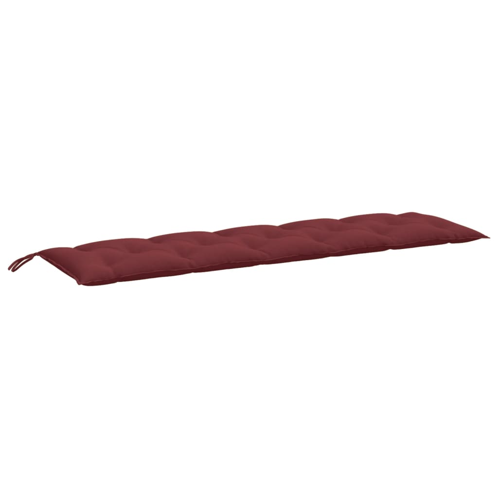 Jastuk za vrtnu klupu prošarano crvena vina 180x50x7cm tkanina