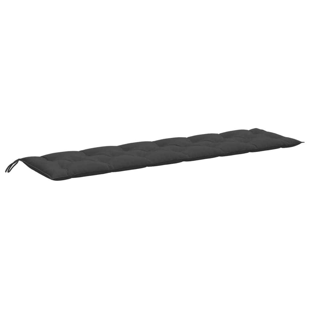 Jastuk za vrtnu klupu prošarano antracit 200x50x7 cm tkanine