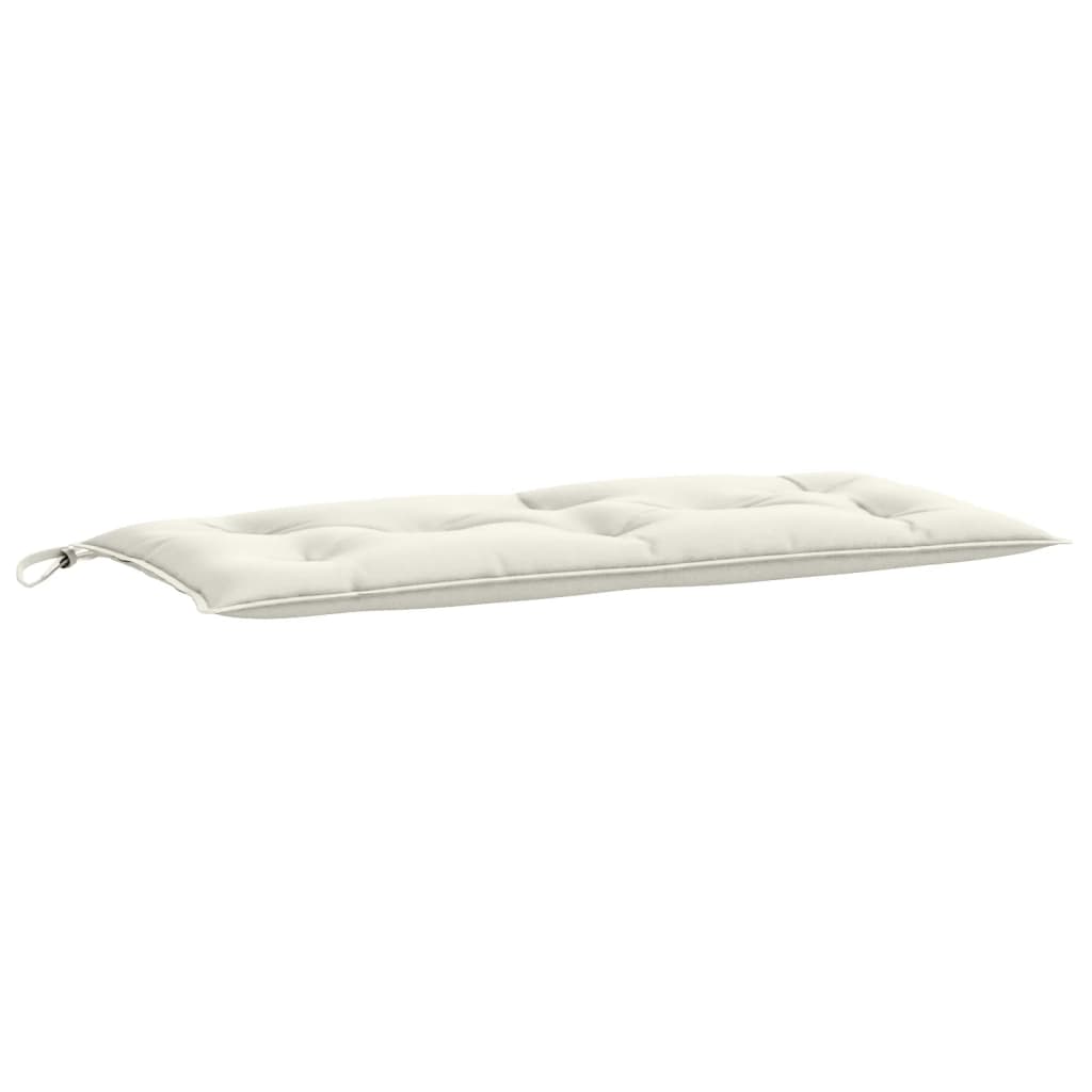 Jastuci za vrtnu klupu 2 kom krem 100x50x7 cm od tkanine