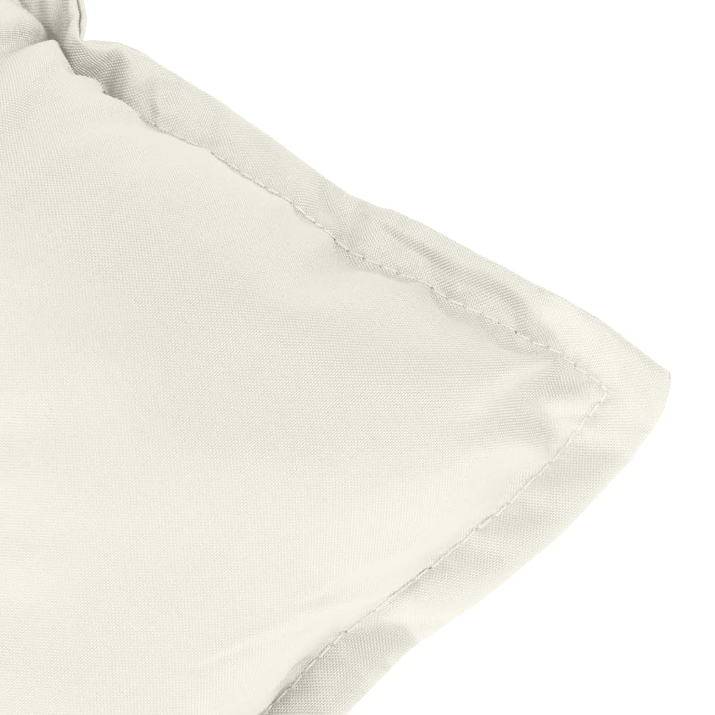 Jastuci za vrtnu klupu 2 kom krem 100x50x7 cm od tkanine