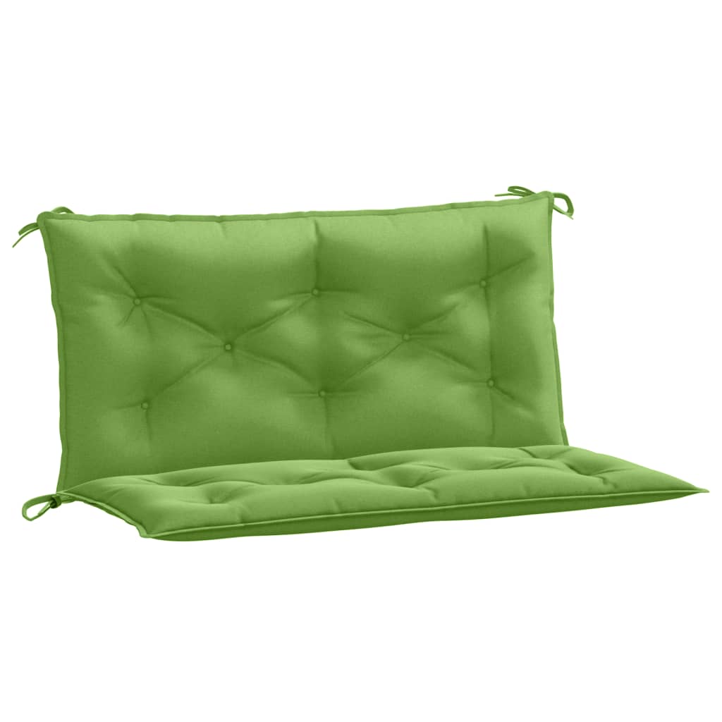 Jastuci za vrtnu klupu 2 kom zeleni 100x50x7 cm tkanina