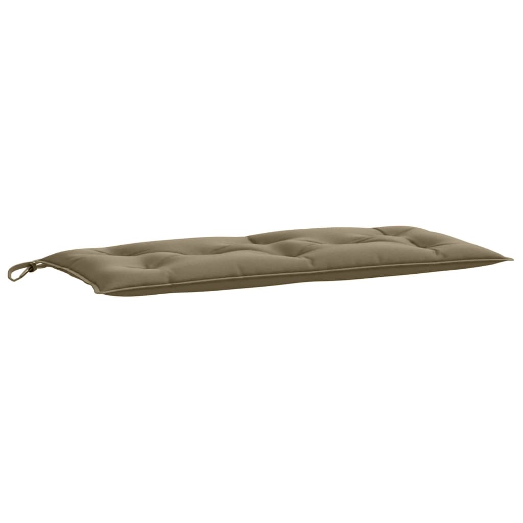 Jastuci za vrtnu klupu 2 kom smeđesivi 100x50x7 cm tkanina