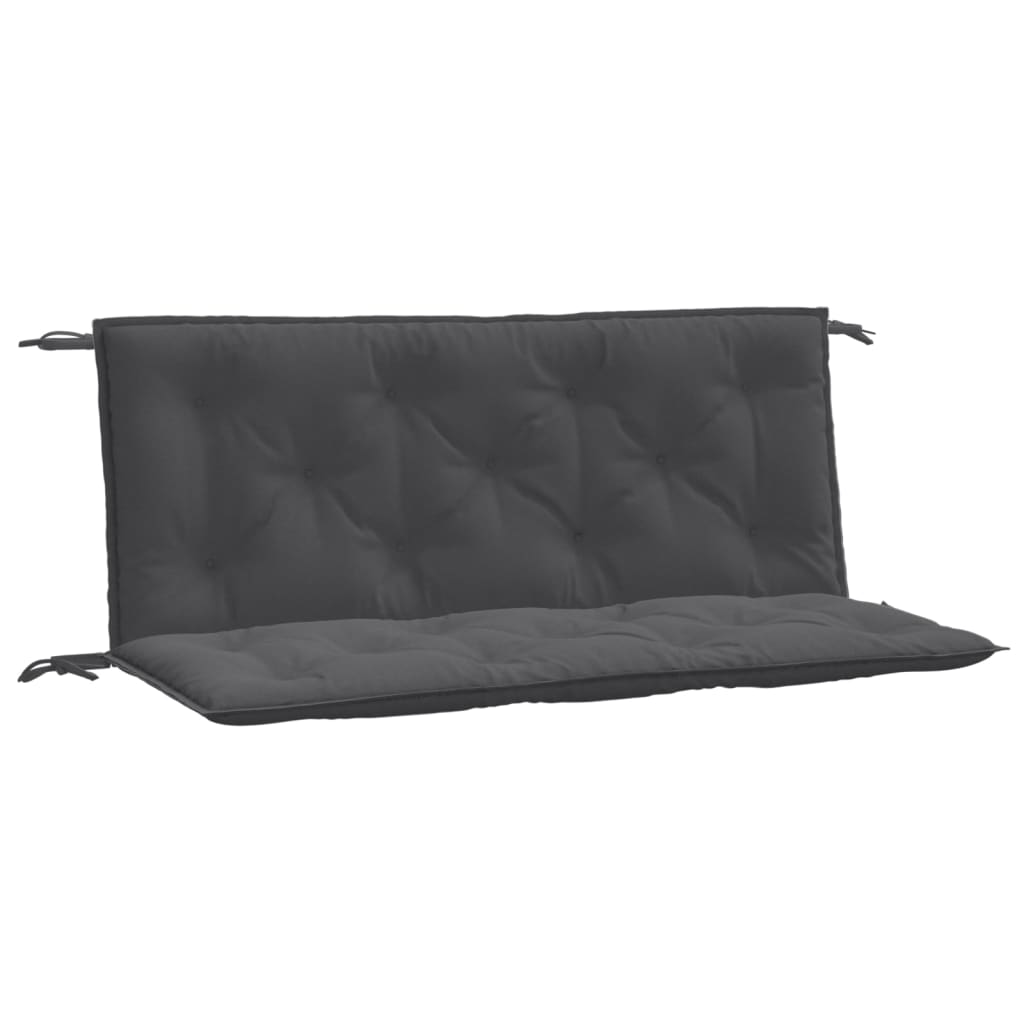 Jastuci za vrtnu klupu 2 kom antracit 120x50x7 cm tkanina
