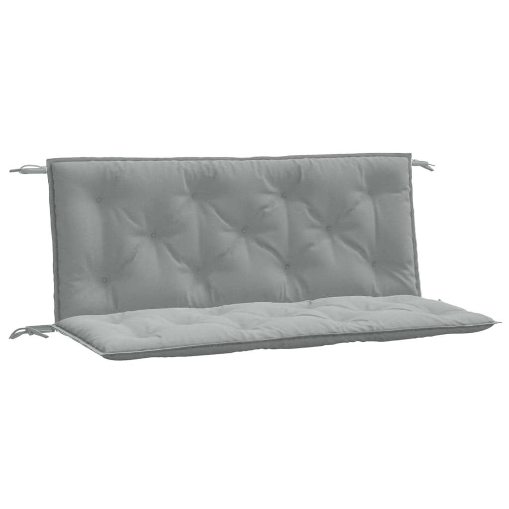 Jastuci za vrtnu klupu 2 kom svjetlosivi 120x50x7 cm tkanine