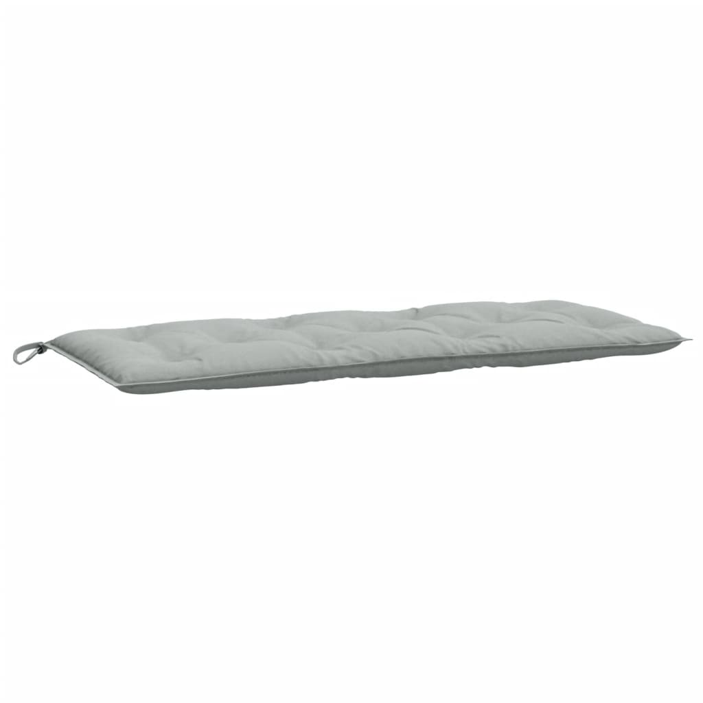 Jastuci za vrtnu klupu 2 kom svjetlosivi 120x50x7 cm tkanine