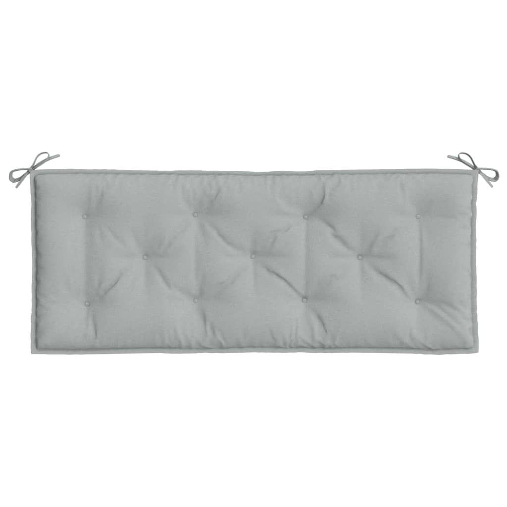 Jastuci za vrtnu klupu 2 kom svjetlosivi 120x50x7 cm tkanine