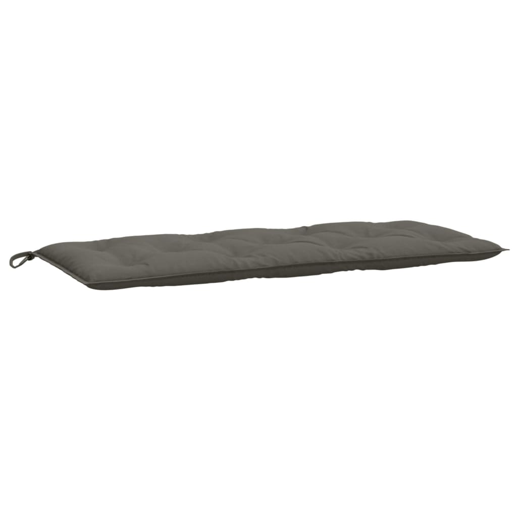 Jastuci za vrtnu klupu 2 kom tamnosivi 120x50x7 cm tkanine