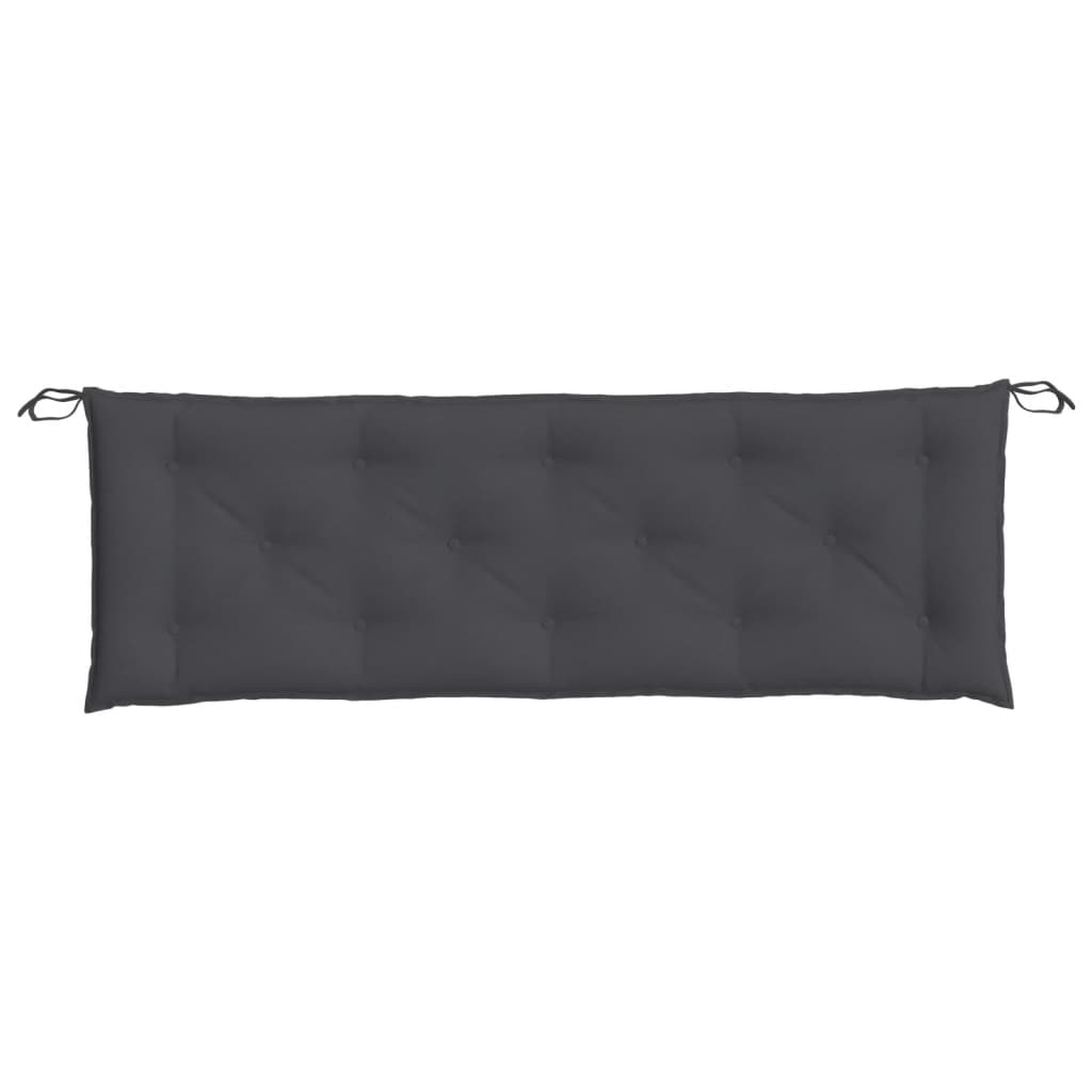 Jastuci za vrtnu klupu 2 kom antracit 150x50x7 cm tkanina